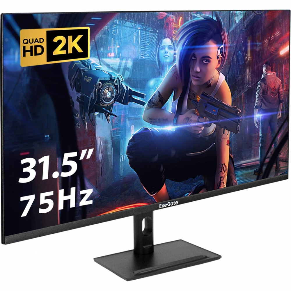 Монитор ExeGate SmartView ES3207TA EX299474RUS 31.5 ", IPS, Quad HD 2560x1440 (16:9), 75 Гц — фото товара