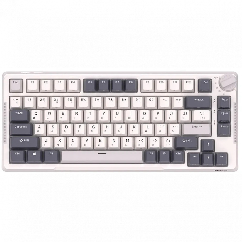 Клавиатура Royal Kludge RKH81 White Night (Sky Cyan Switch) 6935280824104 Беспроводная, Bluetooth - миниатюра 4