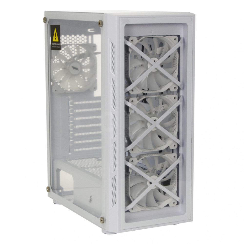 Корпус 1STPLAYER FireBase XP-G, White XP-G-WH-4F7-W Mid-Tower — фото товара