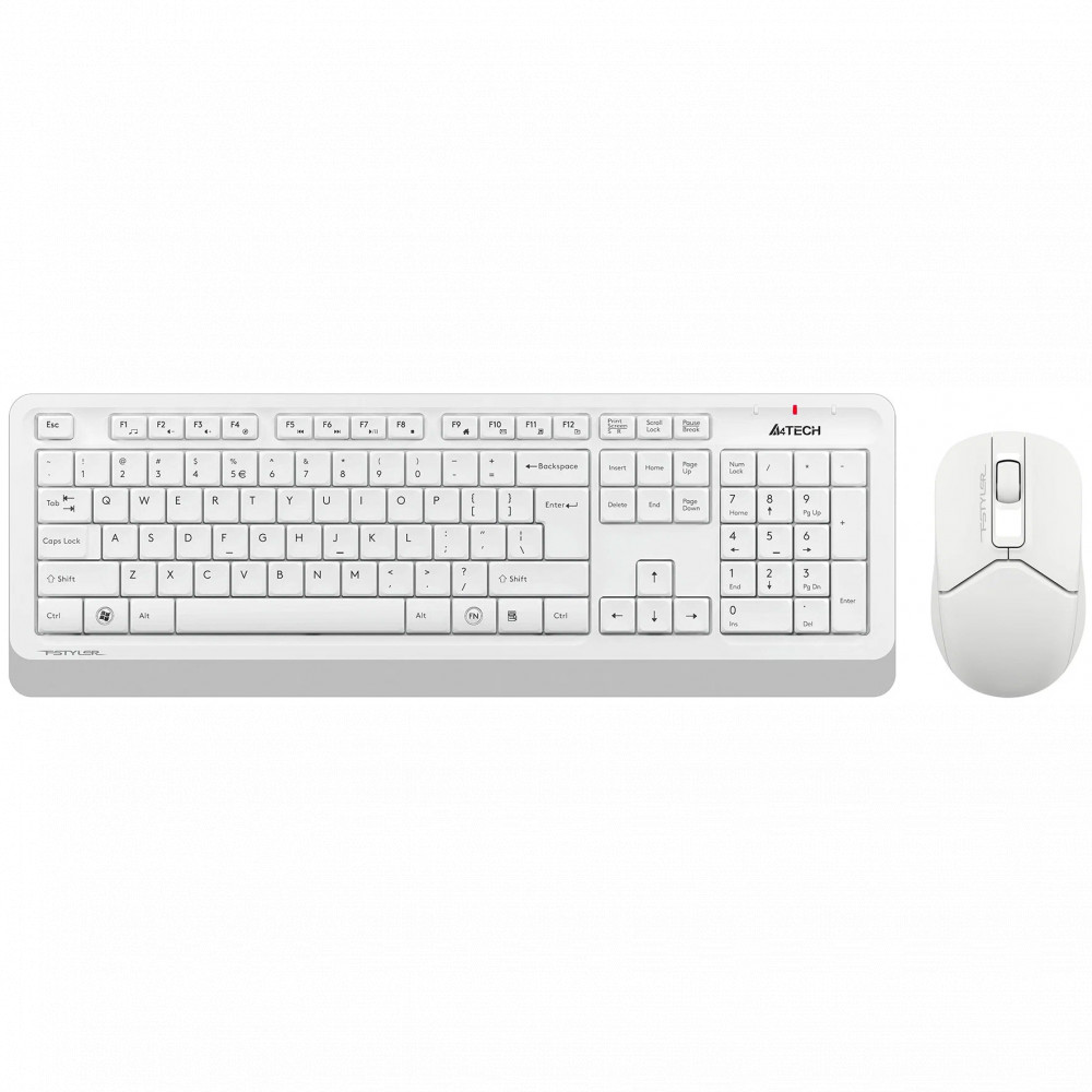Клавиатура + мышь A4Tech Fstyler FG1012 FG1012 WHITE — фото товара