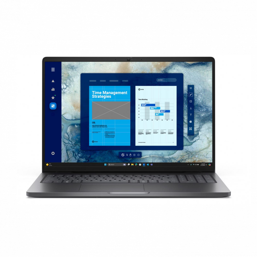 Ноутбук Dell Pro 16 PC16255 BTO602_PC16255_EMEA_210-BQPC 16 ", WUXGA 1920x1200 (16:10), AMD, Ryzen AI 5, 16 Гб, 512 ГБ, Radeon 840M Graphics, Windows 11 Pro — фото товара