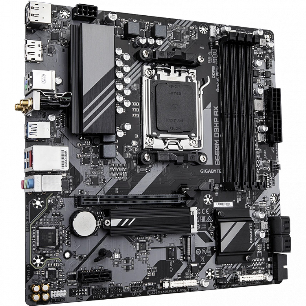 Материнская плата Gigabyte B650M D3HP AX (REV1.3) Micro-ATX, AMD AM5 - миниатюра 2