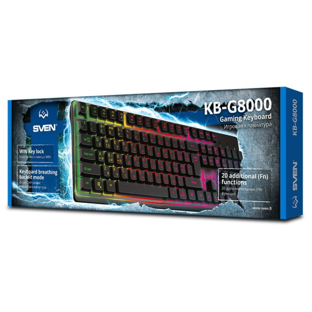 Клавиатура Sven KB-G8000 SV-019907 Проводная, USB - миниатюра 11