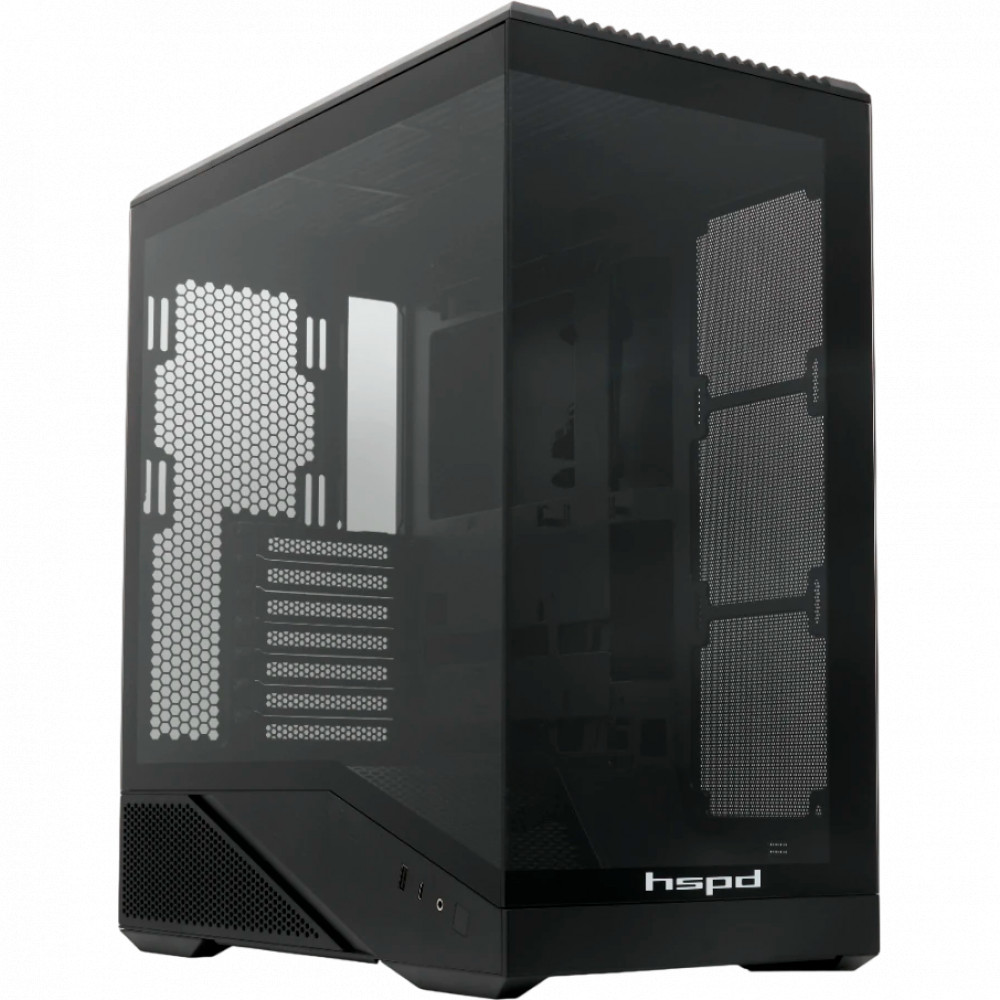 Корпус HSPD F711-TGBK Black Mid-Tower — фото товара