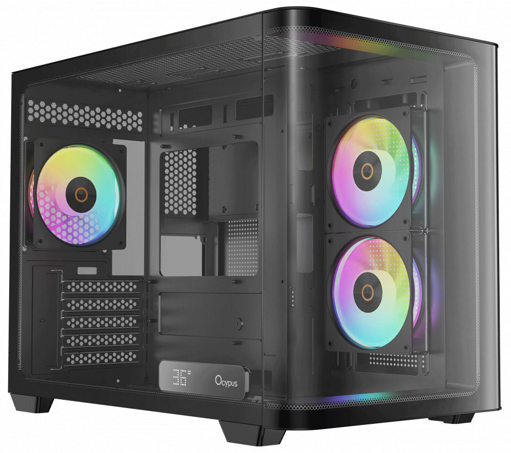 Корпус Ocypus Iota C50 Curve ARGB Iota-C50-BKD300CD-GL Mini-Tower — фото товара