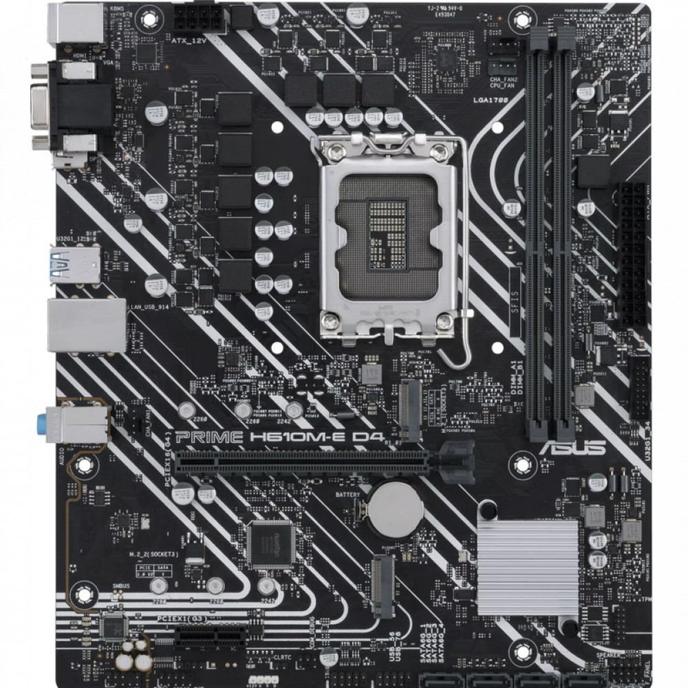 Материнская плата Asus PRIME H610M-E D4-CSM 90MB19N0-M1EAYC Micro-ATX, LGA 1700 - миниатюра 2