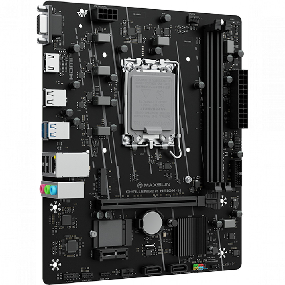 Материнская плата Maxsun Challenger H610M-H WIFI 6940709662359 Micro-ATX, LGA 1700 - миниатюра 2
