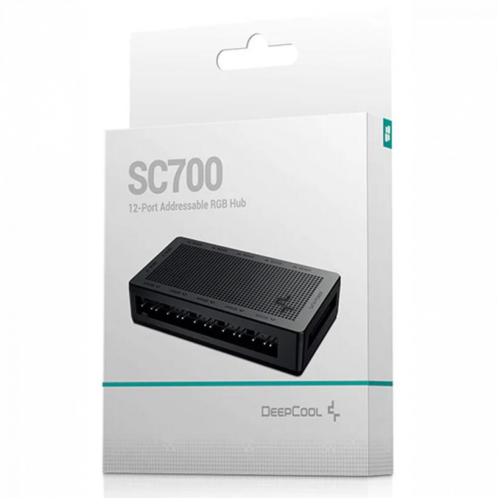 Система охлаждения Deepcool SC700 HUB (5В) R-SC700-BKNSNN-G Контроллер (переходник) - миниатюра 3