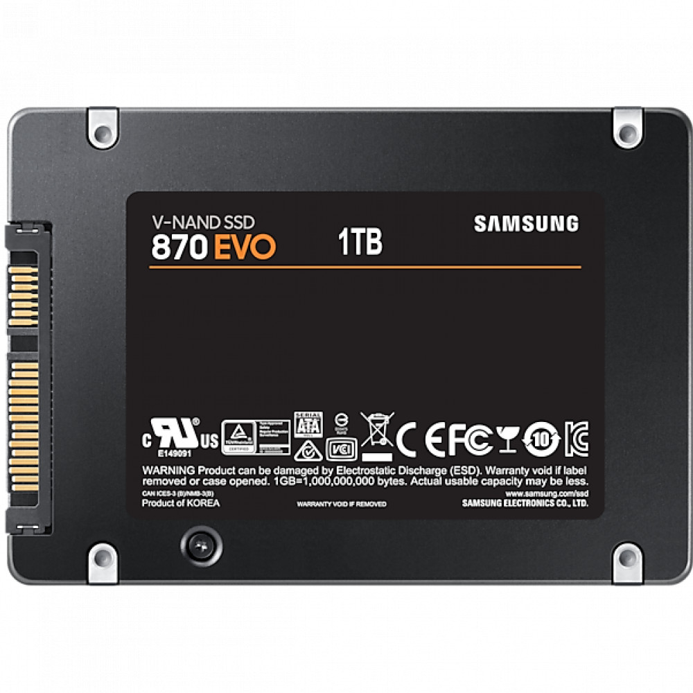 Жесткий диск Samsung 870 EVO Client SSD MZ-77E1T0B/EU SSD (твердотельные), 1 ТБ, 2.5 дюйма, SATA - миниатюра 2