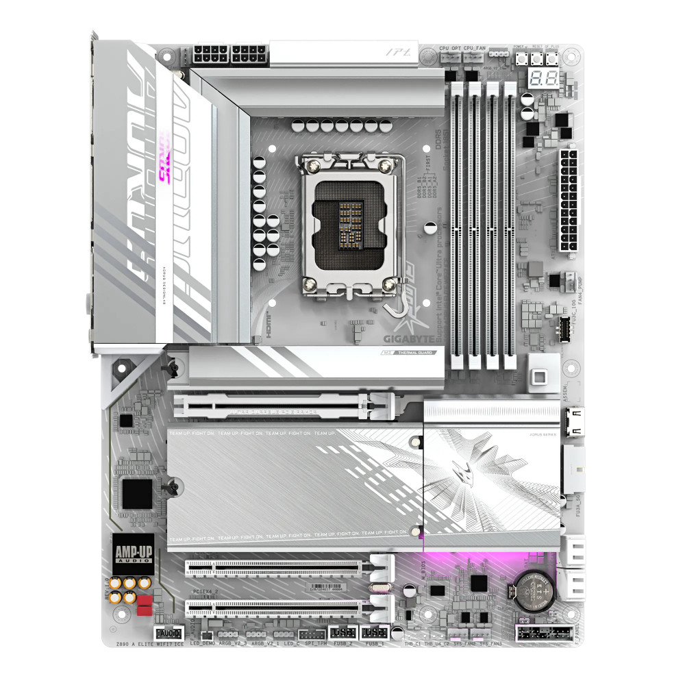 Материнская плата Gigabyte Z890 AORUS ELITE WIFI7 ICE Z890 A ELITE WIFI7 ICE ATX, LGA 1851 — фото товара