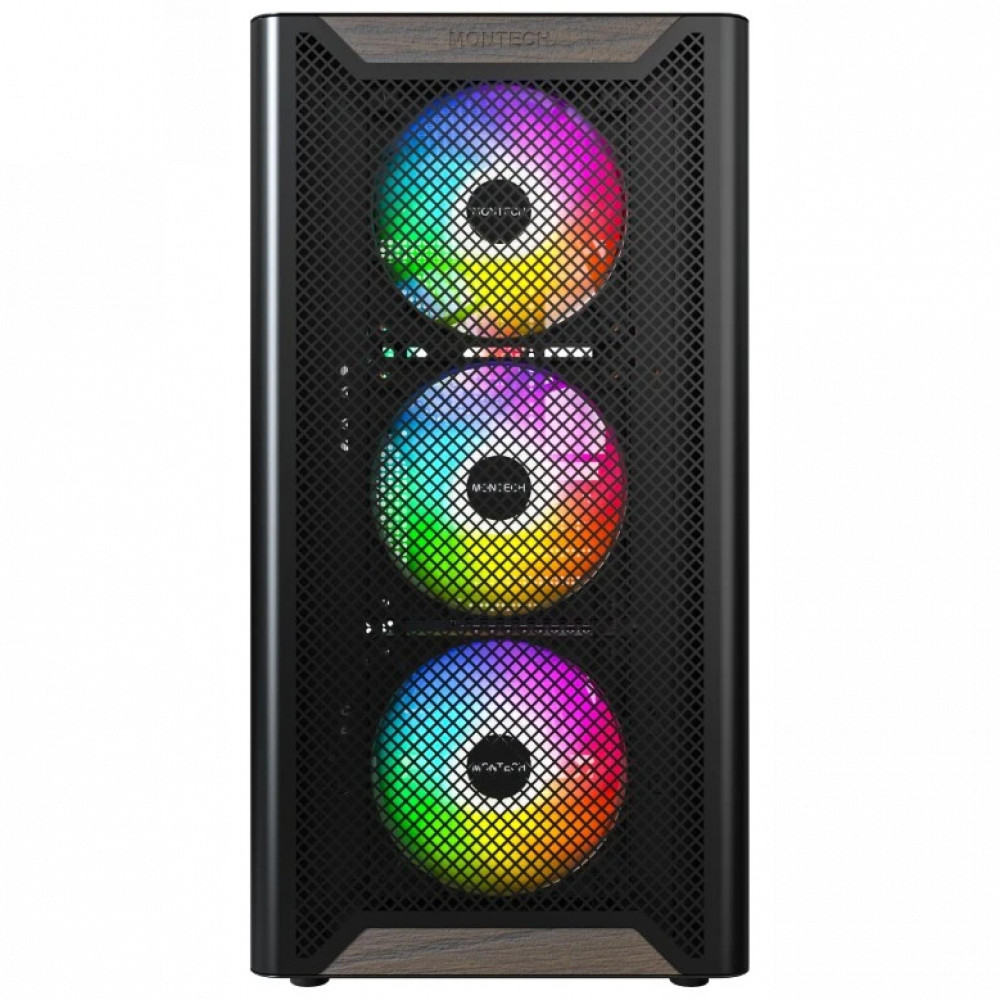 Корпус Montech XR WOOD BLACK Mid-Tower - миниатюра 2