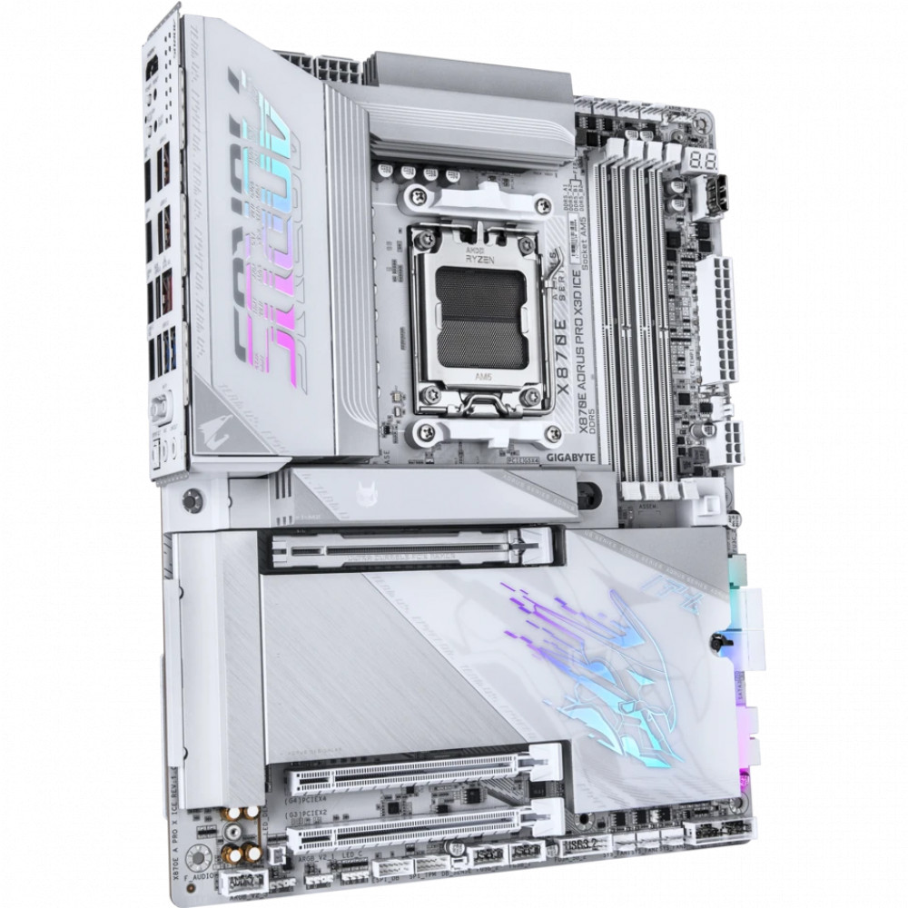 Материнская плата Gigabyte X870E AORUS PRO X3D ICE ATX, AMD AM5 - миниатюра 2