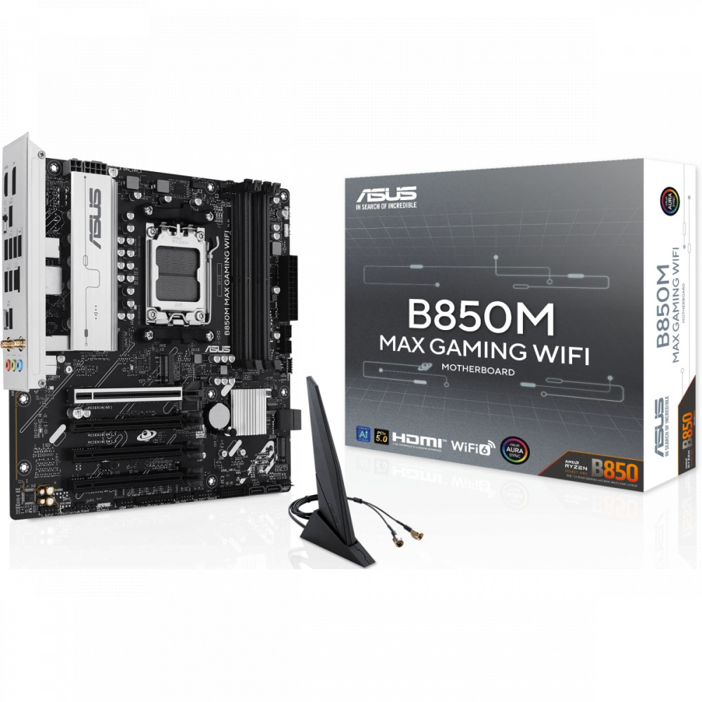 Материнская плата Asus B850M MAX GAMING WIFI Micro-ATX, AMD AM5 - миниатюра 6