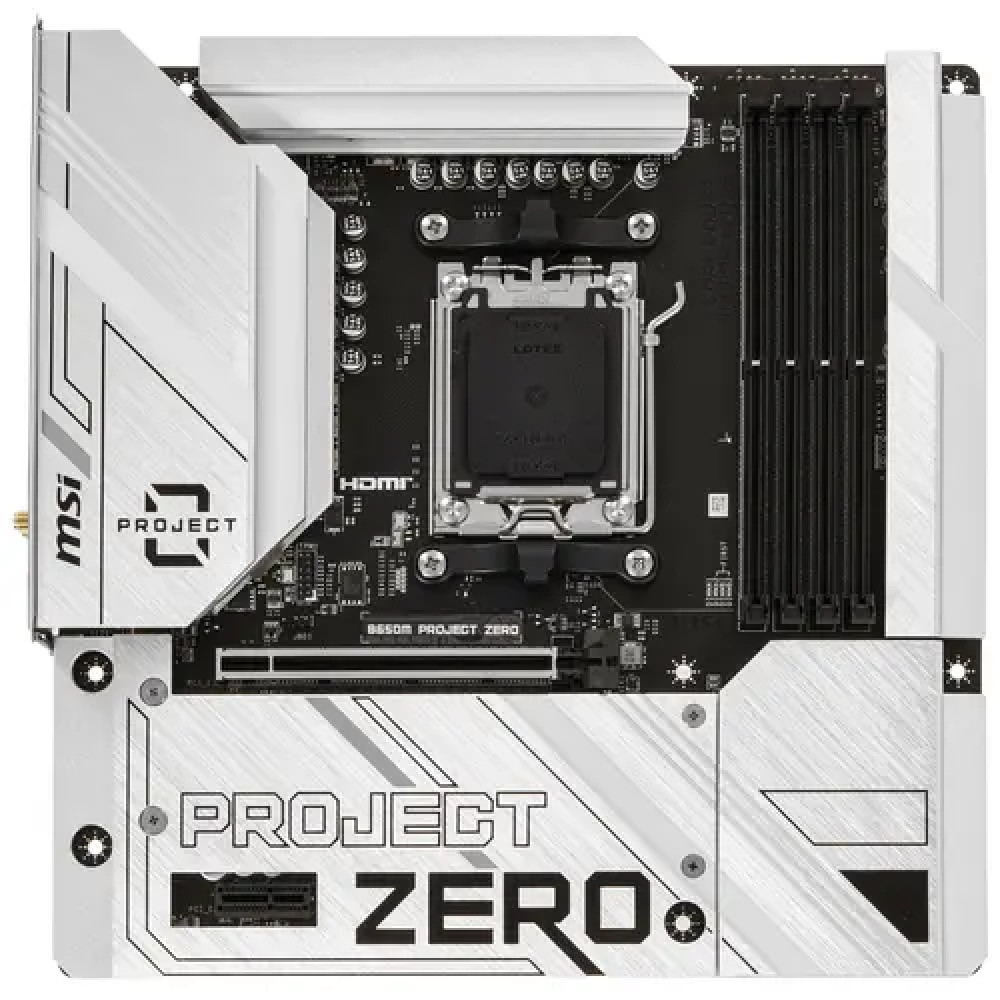 Материнская плата MSI B650M PROJECT ZERO Micro-ATX, AMD AM5 — фото товара