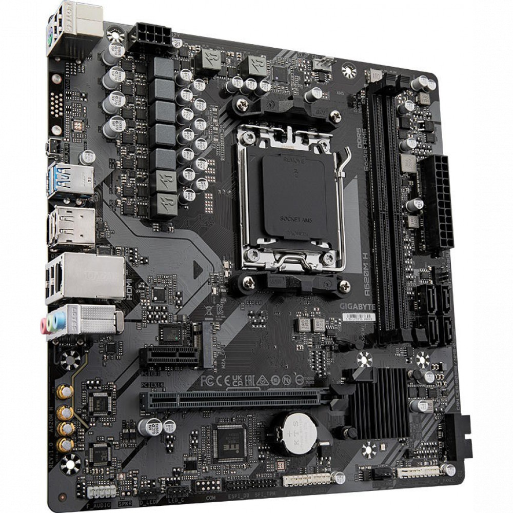 Материнская плата Gigabyte A620M H Micro-ATX, AMD AM5 — фото товара