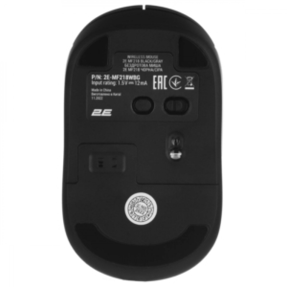 Мышь 2E MF218 Silent WL BT 2E-MF218WBG Бюджетные, Беспроводная - миниатюра 2