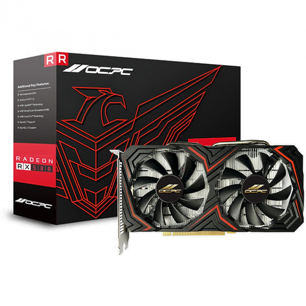 Видеокарта OCPC RX 580 8GB XE OCVARX580G8XE 8 ГБ — фото товара