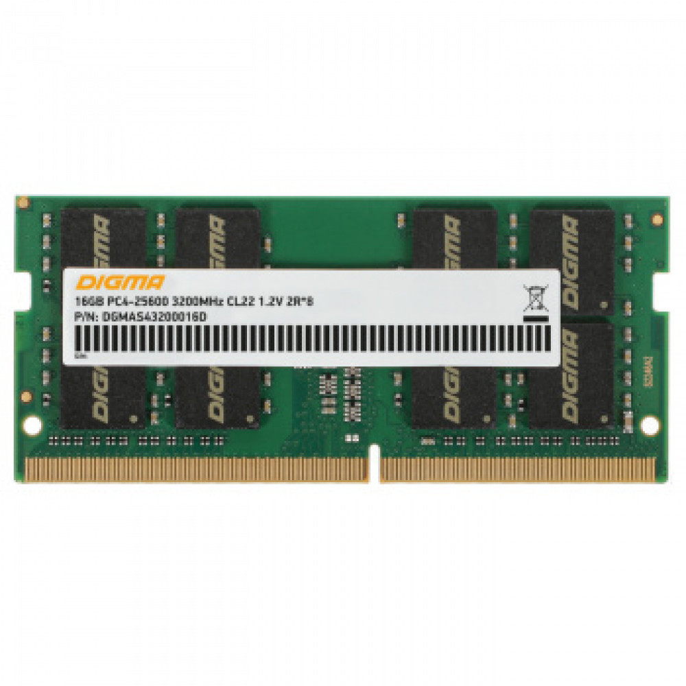 ОЗУ Digma DGMAS43200016D SO-DIMM, DDR4, 16 Гб, 3200 МГц — фото товара