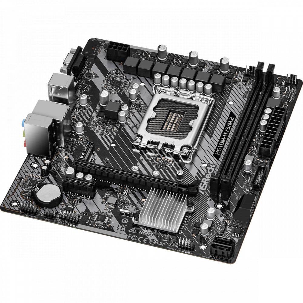 Материнская плата ASRock H610M-HVS/M2 R2.0 90-MXBJJ0-A0UAYZ Micro-ATX, LGA 1700 - миниатюра 3