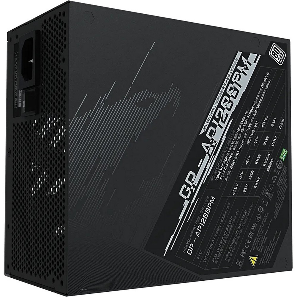 Блок питания Gigabyte AORUS P1200W GP-AP1200PM 1200 Вт - миниатюра 2