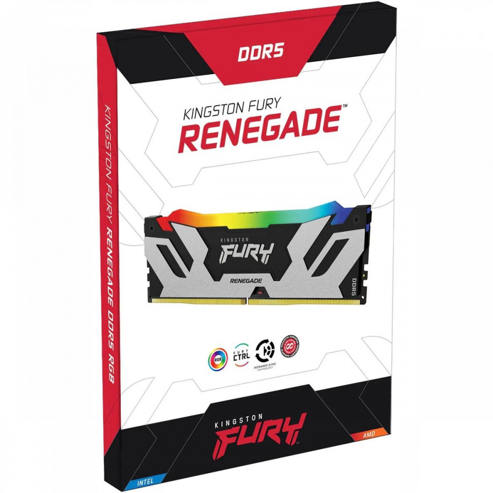 ОЗУ Kingston FURY Renegade RGB KF560C32RSAK2-96 DIMM, DDR5, 96 Гб (2 x 48 Гб), 6000 МГц - миниатюра 4