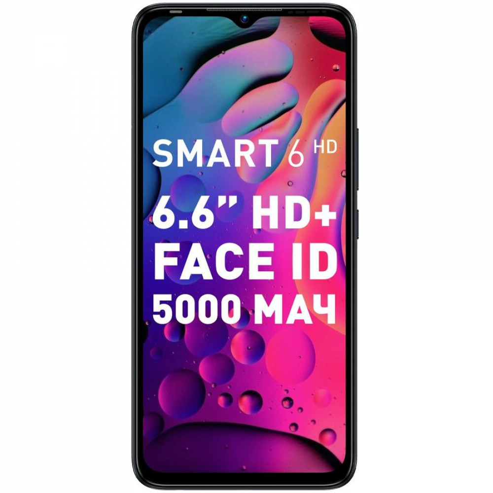 Смартфон Infinix Smart6 HD X6512black 32 Гб, 2 Гб - миниатюра 2