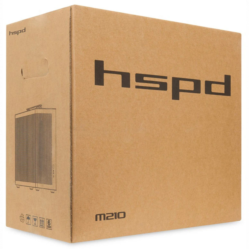 Корпус HSPD M210-MBK Black Mini-Tower - миниатюра 5