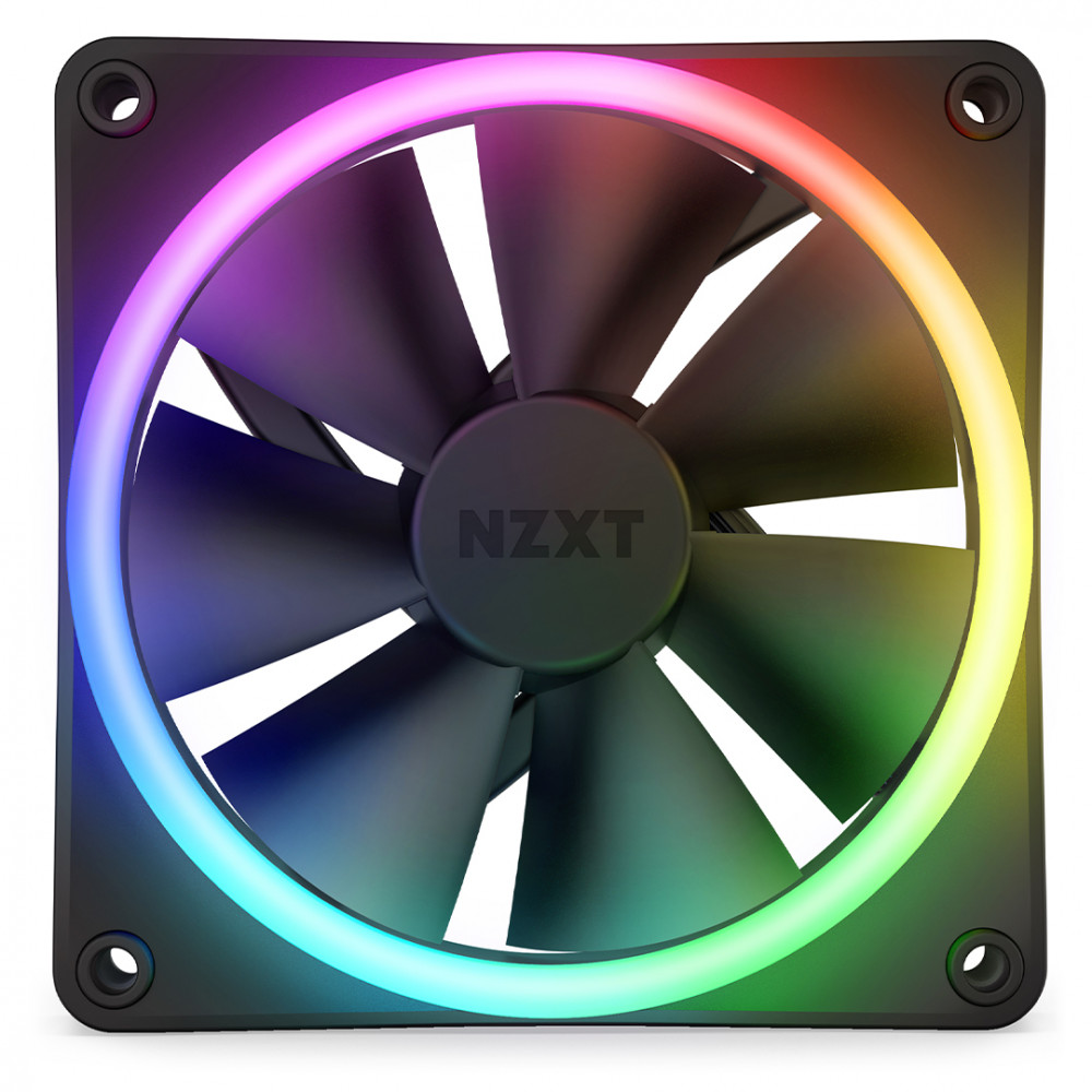 Система охлаждения NZXT F140 RGB Duo Fan 140mm PWM Black Twin Pack RF-D14DF-B1 Для системного блока - миниатюра 2