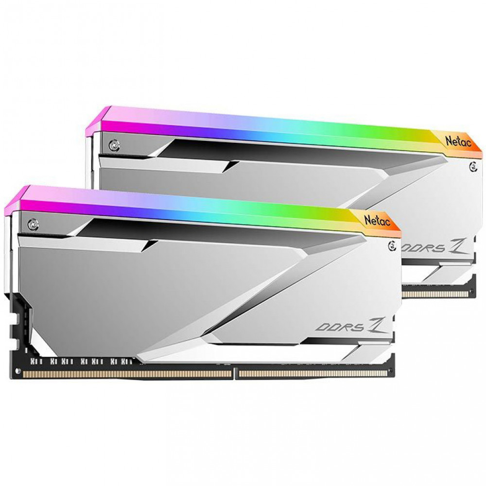 ОЗУ Netac C32 Silver NTZED5P66DP-32S DIMM, DDR5, 32 Гб (2 х 16 Гб), 6600 МГц — фото товара