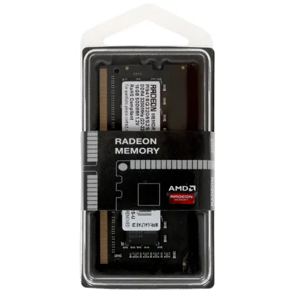 ОЗУ AMD Radeon R7 R9416G3206S2S-U SO-DIMM, DDR4, 16 Гб, 3200 МГц - миниатюра 4