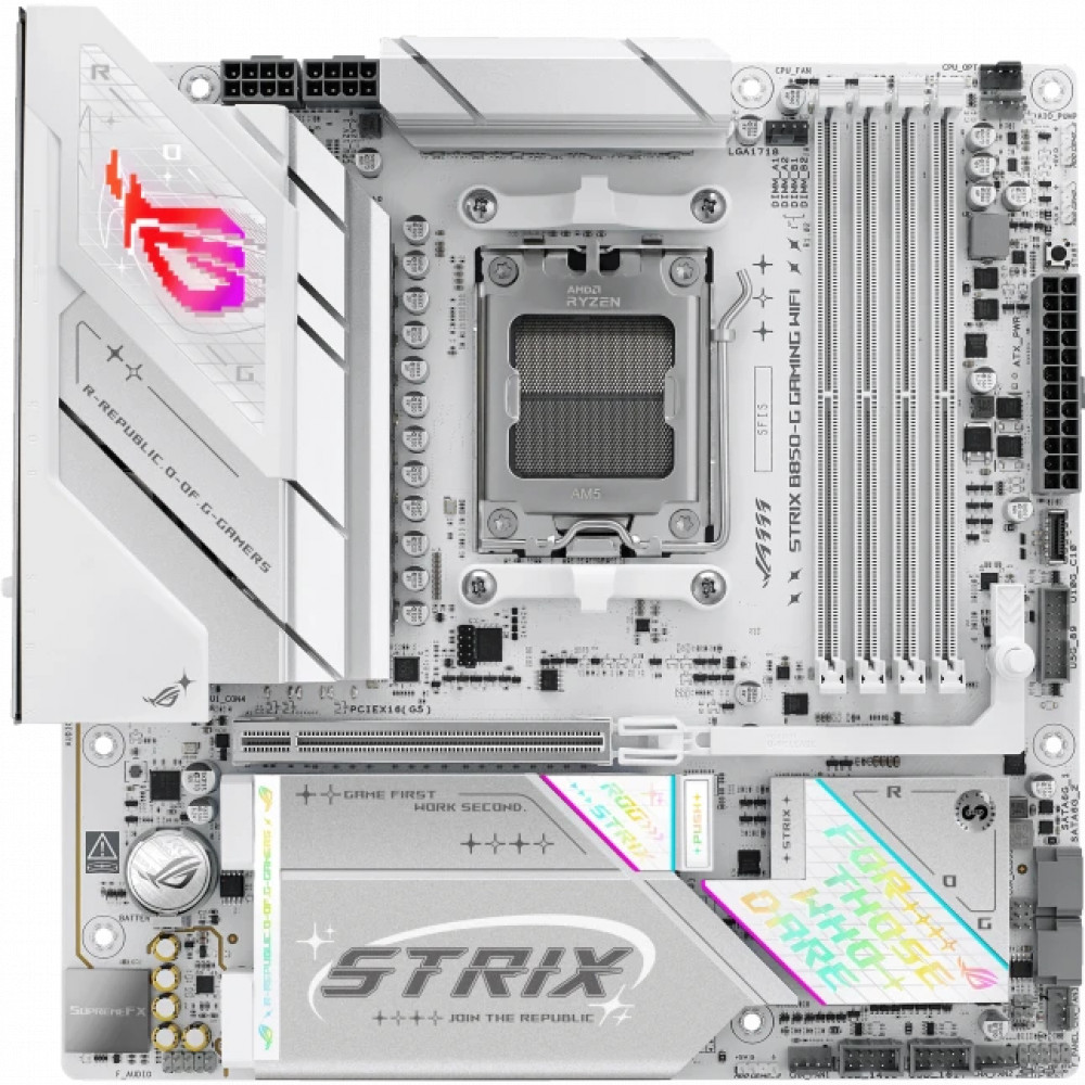 Материнская плата Asus ROG STRIX B850-G GAMING WIFI Micro-ATX, AMD AM5 — фото товара
