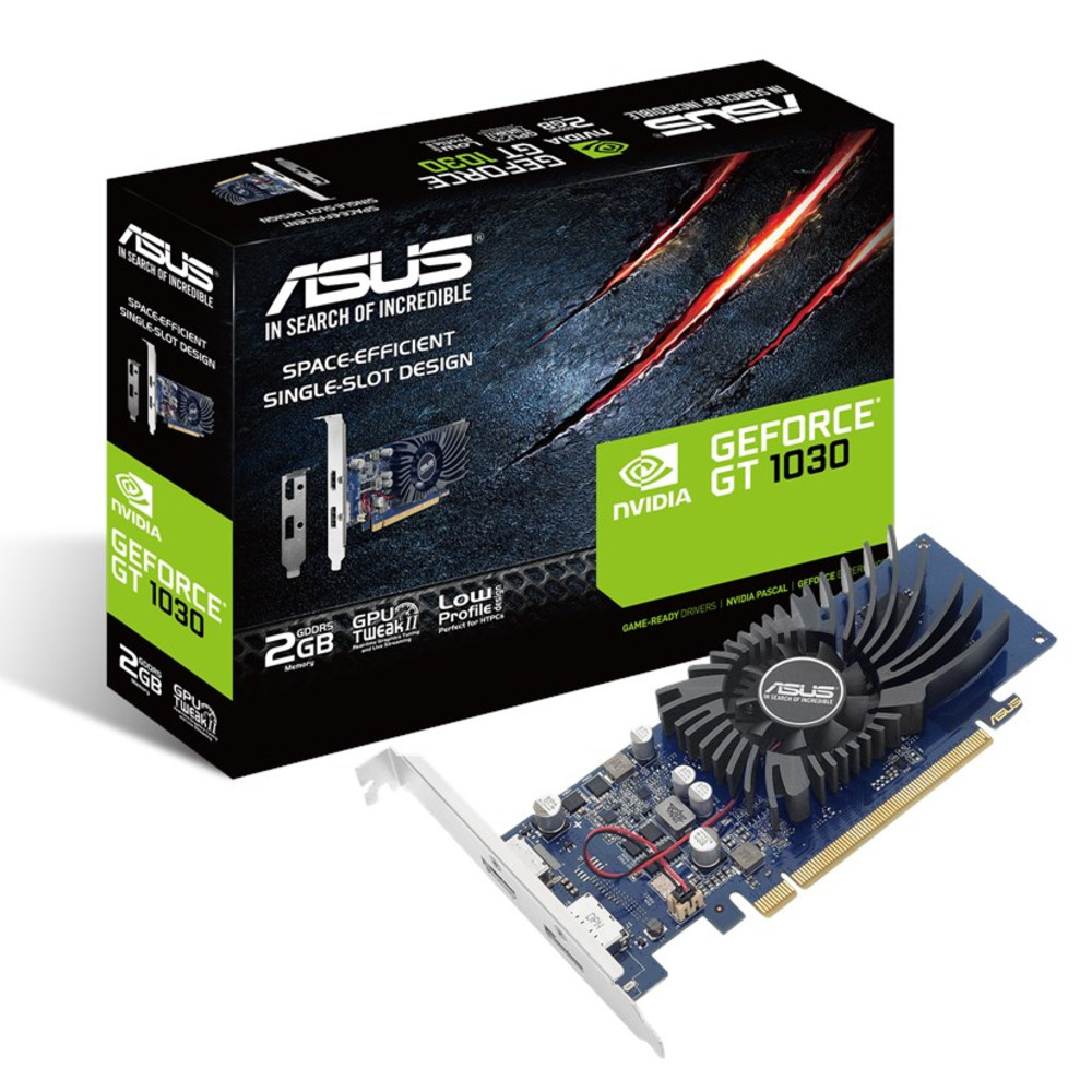Видеокарта Asus GeForce GT1030 90YV0AT2-M0NA00 2 ГБ — фото товара