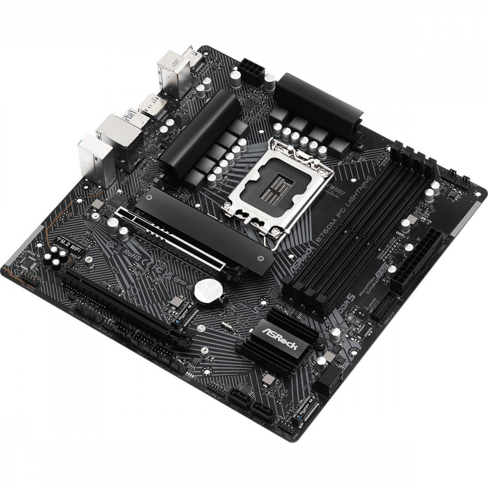 Материнская плата ASRock B760M PG LIGHTNING Micro-ATX, LGA 1700 - миниатюра 4