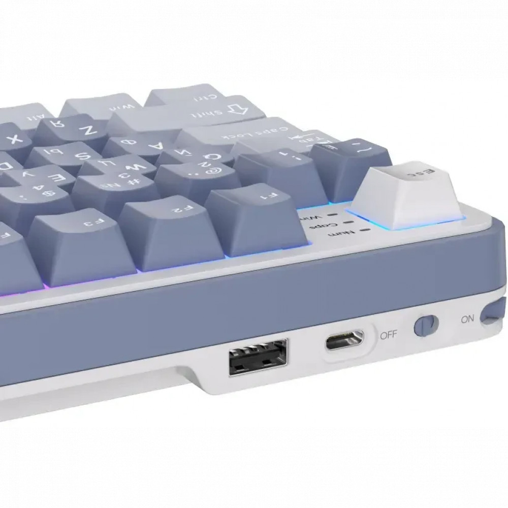 Клавиатура Royal Kludge RK-S98 Ocean Blue (Brown Switch) 6977576550601 Беспроводная, Bluetooth - миниатюра 9