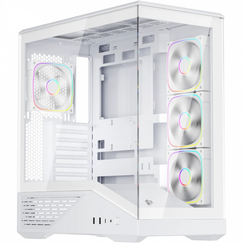 Корпус 1STPLAYER FIREBASE GM7 White GM7-WH-3FN7R-W-1FN7-W Mid-Tower — фото товара