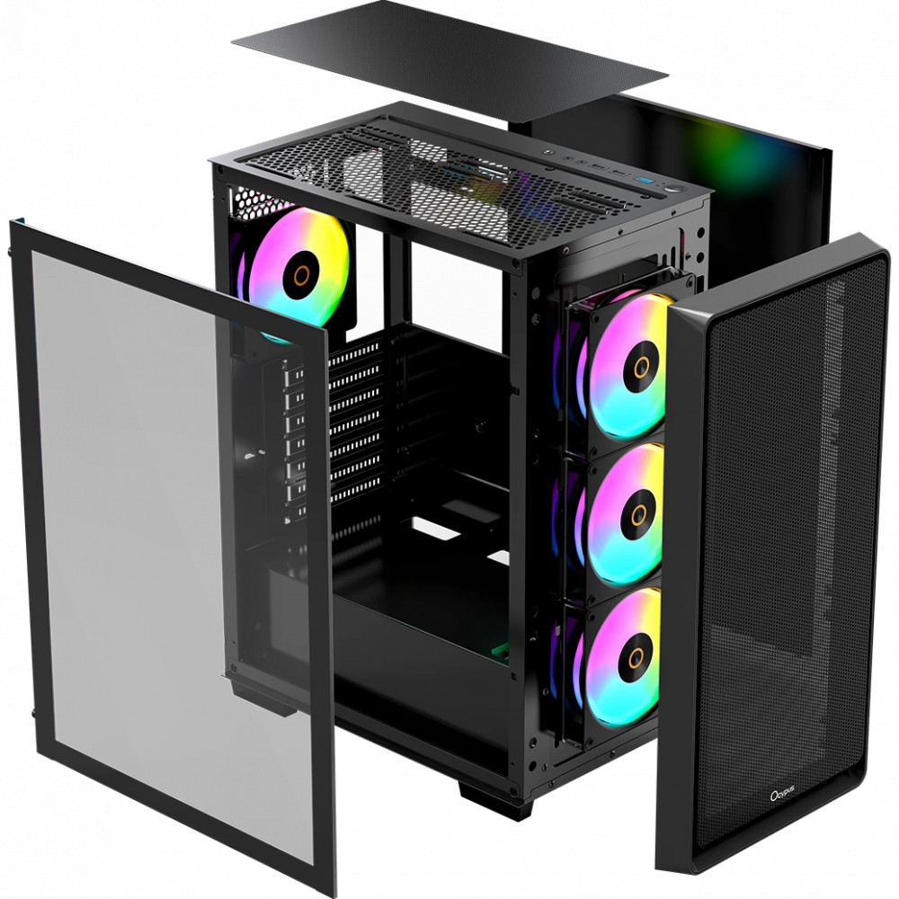 Корпус Ocypus C60 BK ARGB Gamma-C60-BKG400XX-GL Mid-Tower - миниатюра 5