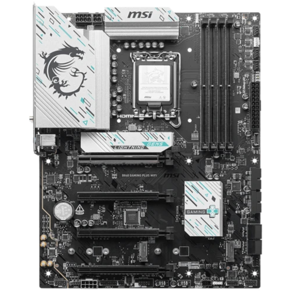 Материнская плата MSI B860 GAMING PLUS WIFI ATX, LGA 1851 — фото товара