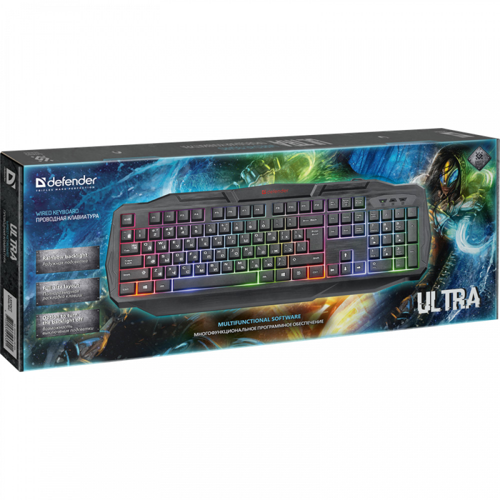 Клавиатура Defender Ultra HB-330L 45330 Проводная, USB - миниатюра 4