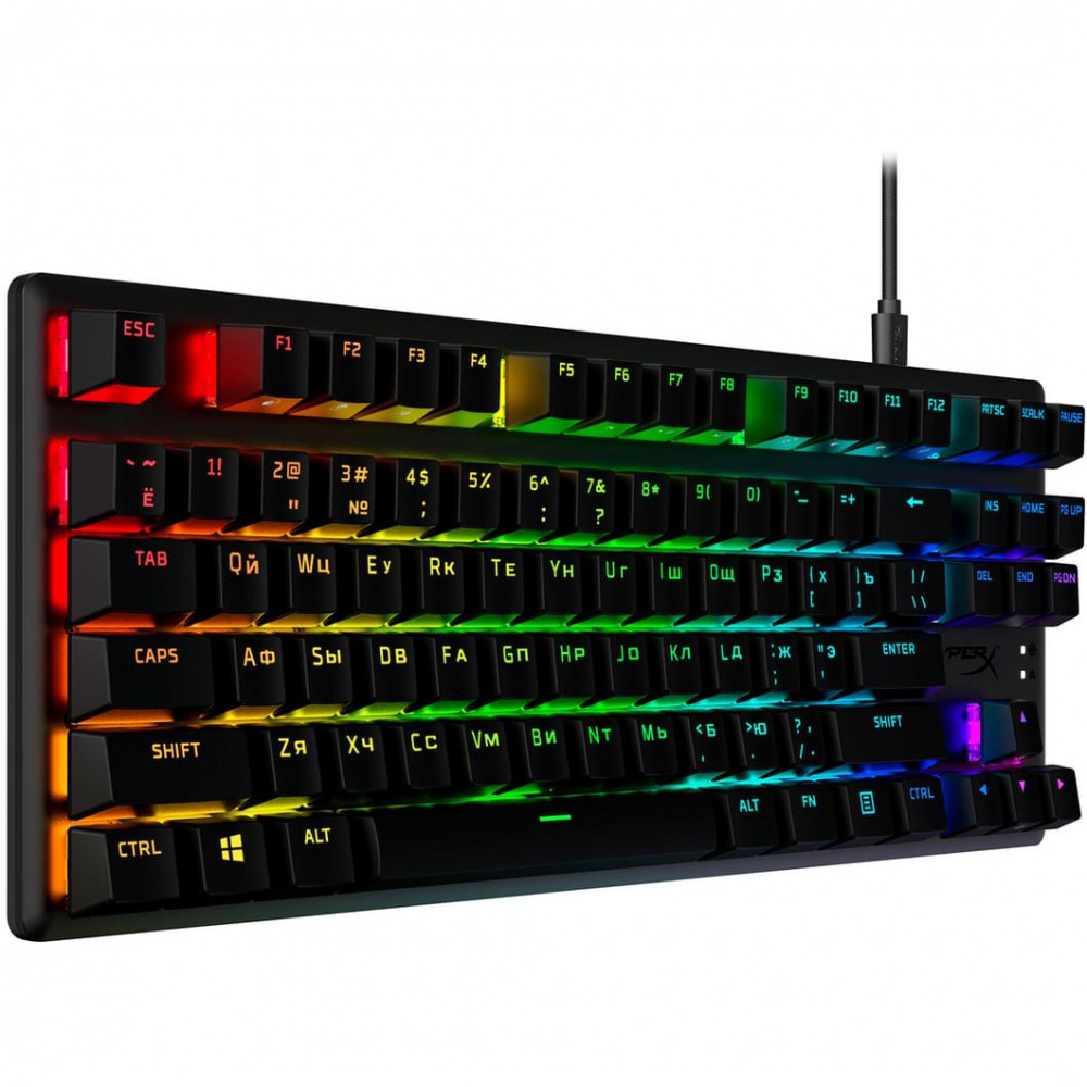 Клавиатура HyperX Alloy Origins Core PBT HX Red TKL 639N7AA#ABA Проводная, USB - миниатюра 2