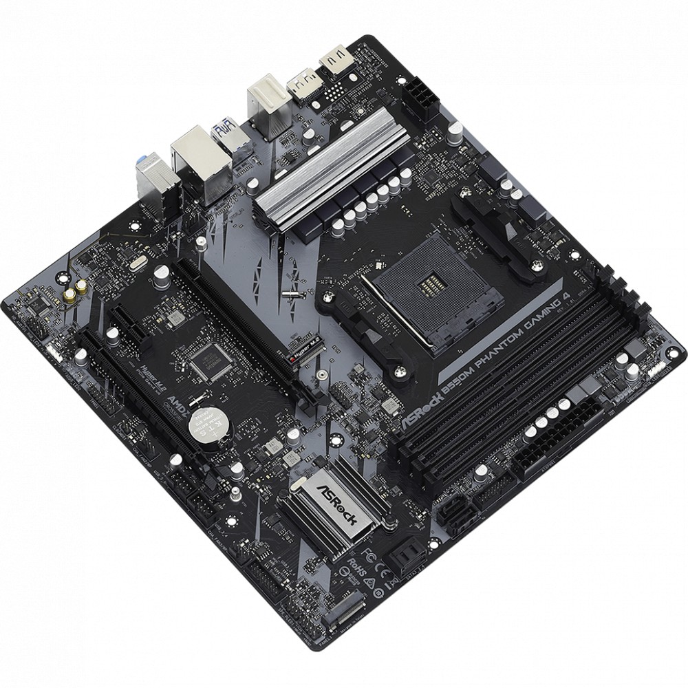 Материнская плата ASRock B550M PHANTOM GAMING 4 Micro-ATX, AMD AM4 - миниатюра 3