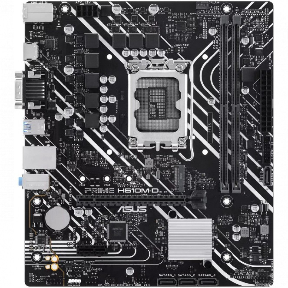 Материнская плата Asus PRIME H610M-D 90MB1G80-M0EAY0 Micro-ATX, LGA 1700 - миниатюра 2