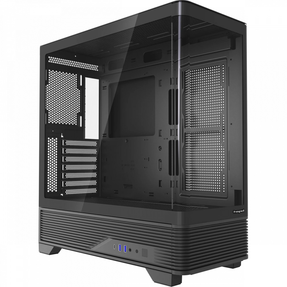 Корпус HSPD F560-TGBK Black Mid-Tower — фото товара