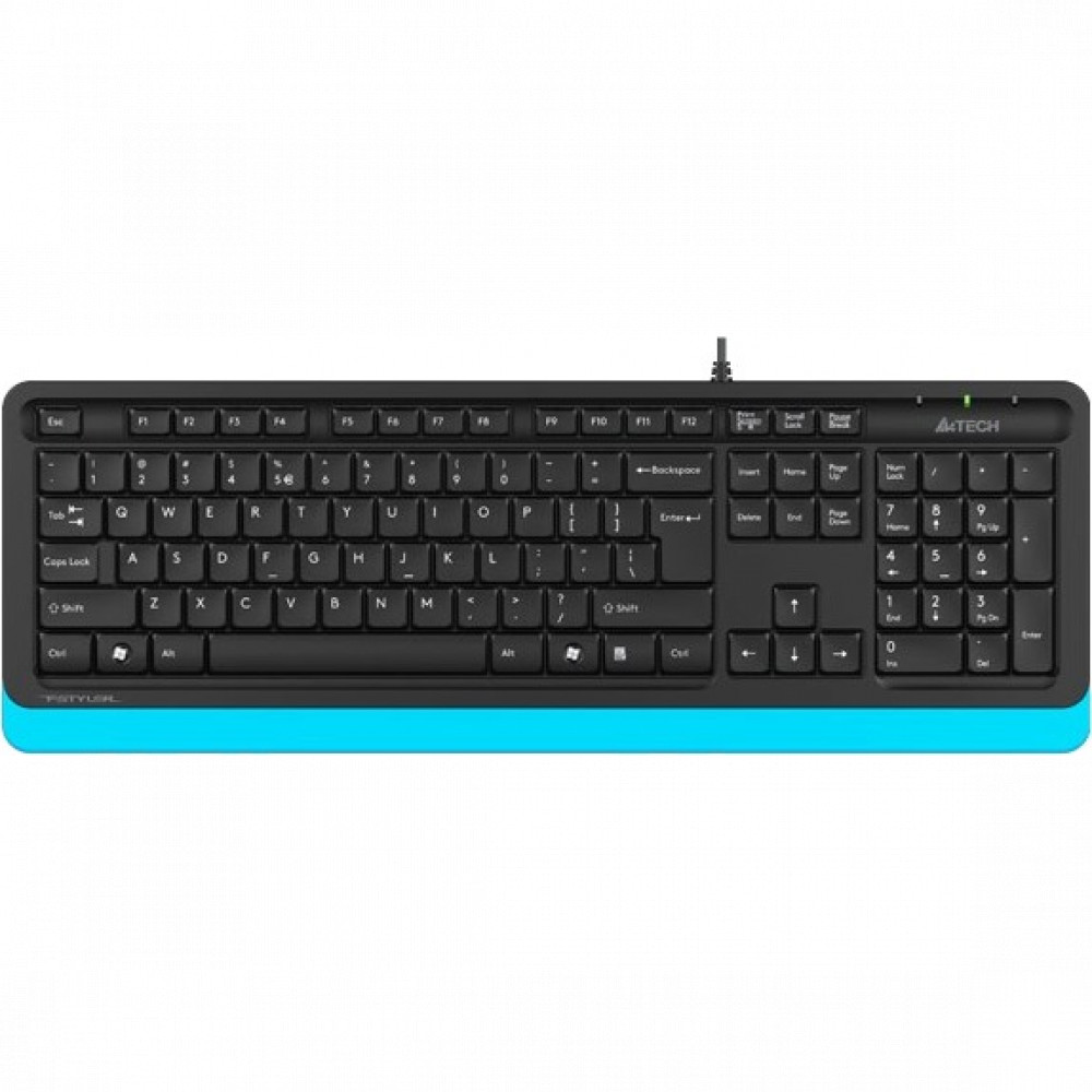 Клавиатура A4Tech Клавиатура Fstyler FK10 FK10 BLUE Проводная, USB - миниатюра 2