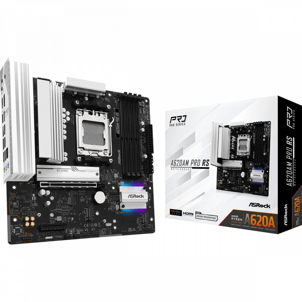 Материнская плата ASRock A620AM PRO RS Micro-ATX, AMD AM5 - миниатюра 5