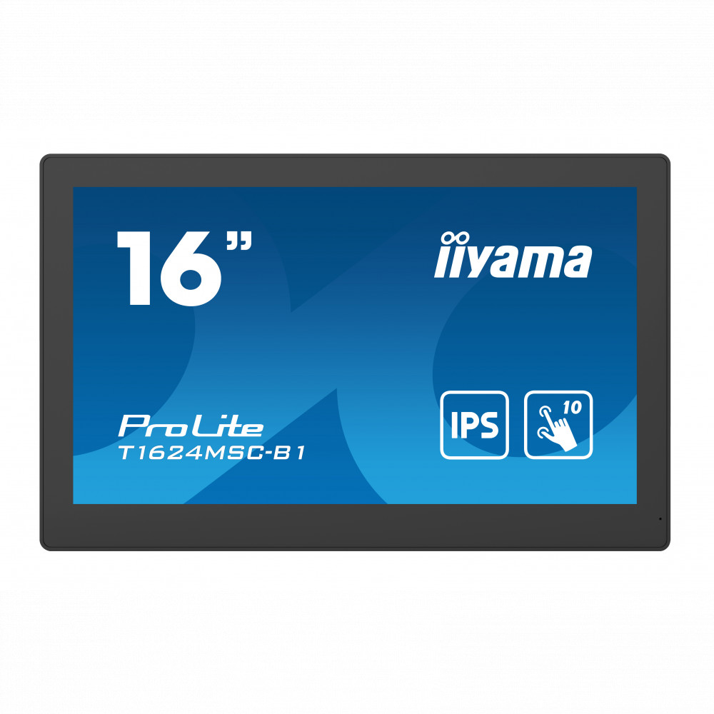 Монитор IIYAMA ProLite PLT1624M T1624MSC-B1 15.6 ", IPS, Full HD 1920x1080 (16:9), 60 Гц — фото товара