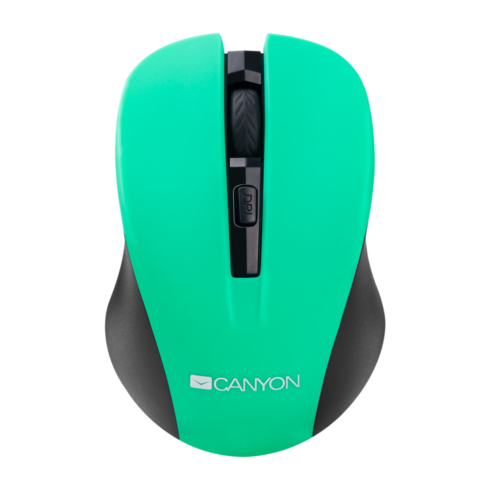 Мышь Canyon CNE-CMSW1GR - Green Бюджетные, Беспроводная — фото товара
