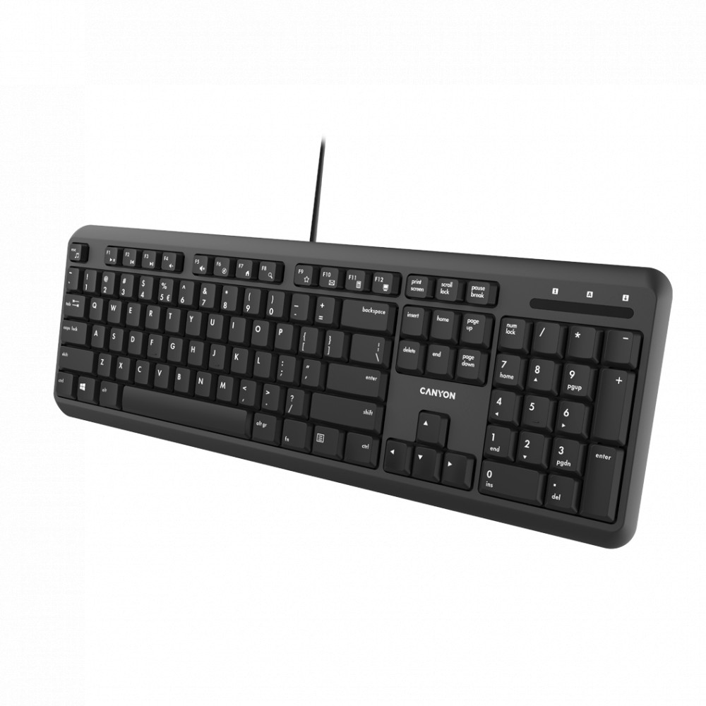 Клавиатура Canyon CNS-HKB02-RU Проводная, USB - миниатюра 3