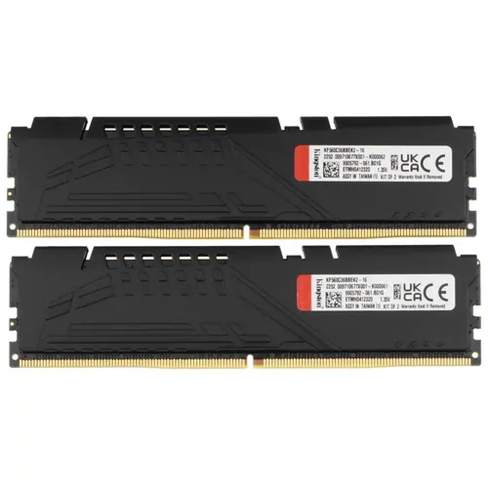 ОЗУ Kingston FURY Beast Black KF560C36BBEK2-16 DIMM, DDR5, 16 Гб (2 х 8 Гб), 6000 МГц - миниатюра 2