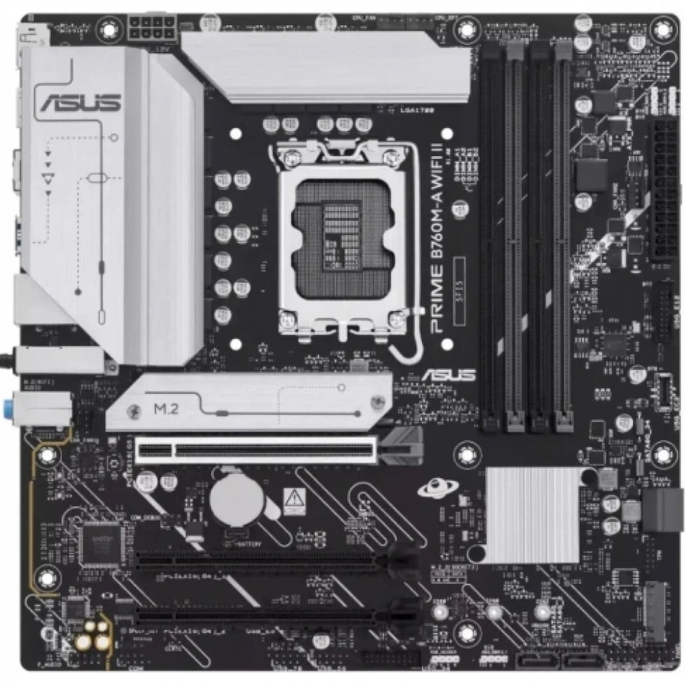 Материнская плата Asus Prime B760M-A Wifi II 90MB1NF0-M0EAY0 Micro-ATX, LGA 1700 - миниатюра 2