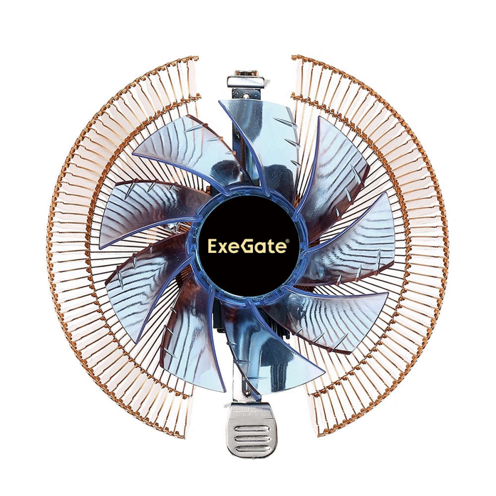 Система охлаждения ExeGate Wizard EE91-PWM.Cu.BLUE EX286154RUS Для системного блока - миниатюра 3